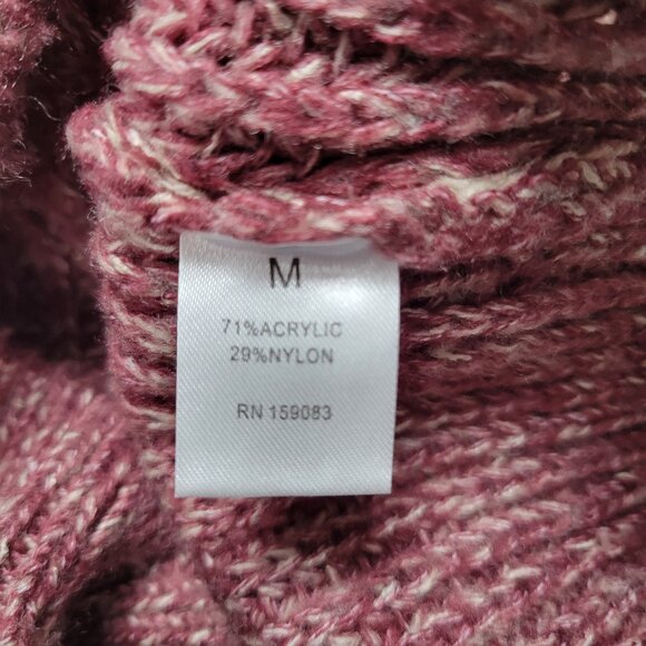 Wet Seal Oversized Knit V-Neck Cropped Sweater – Size Medium - Picture 7 of 8